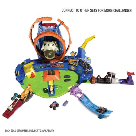 Hot Wheels Monster Trucks T Rex Volcano Arena The Model Shop