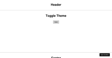 Context Api Example Theme Toggle Codesandbox