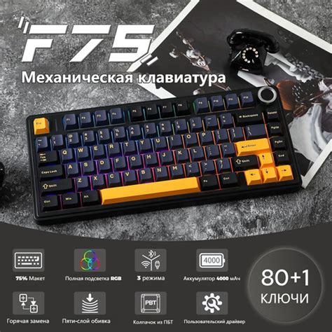 Механическая клавиатура F75-1 купить по низкой цене: отзывы, фото ...