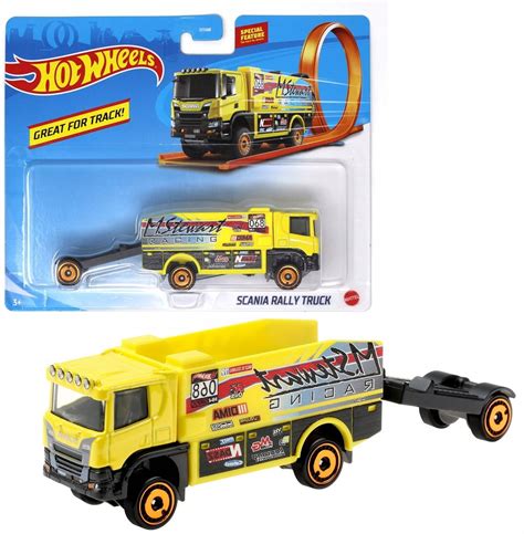 Hot Wheels Ciężarówka Scania Rally Truck Mattel 746775312244 Cena Opinie Samochody i