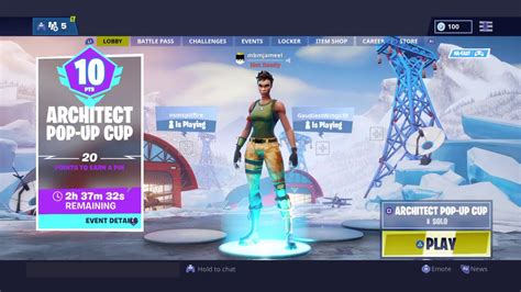 Fortnite Architect Pop Up Cup Solo Pro Player Wins Youtube