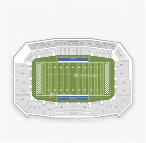 Yulman Stadium Seating Chart Map Seatgeek Soccer Specific Stadium