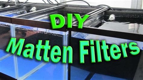 DIY Matten Filter For Aquariums YouTube