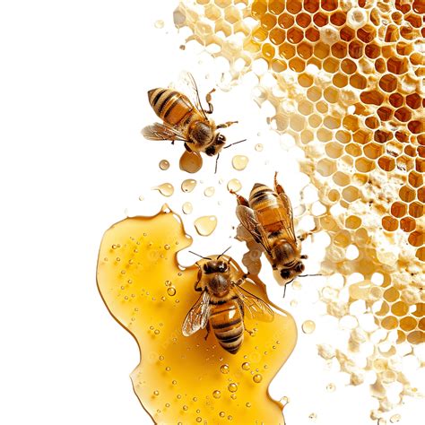 Family Apiary Organic Honey Food Production, Honey, Bee, Honeycomb PNG
