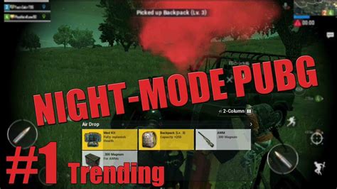 NIGHT MODE PUBG MOBILE YouTube