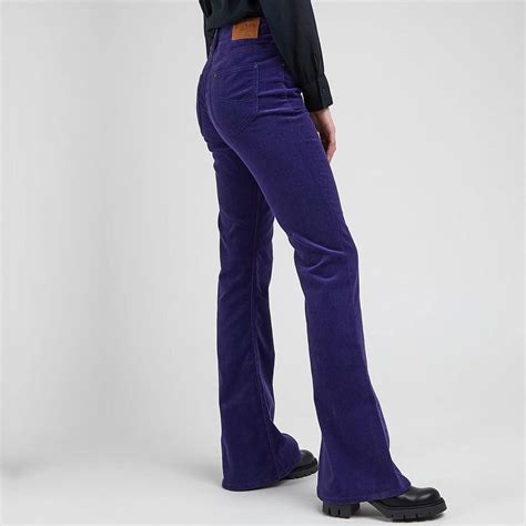 Lee Women S Breese Retro Flared Corduroy Jeans In Blueberry