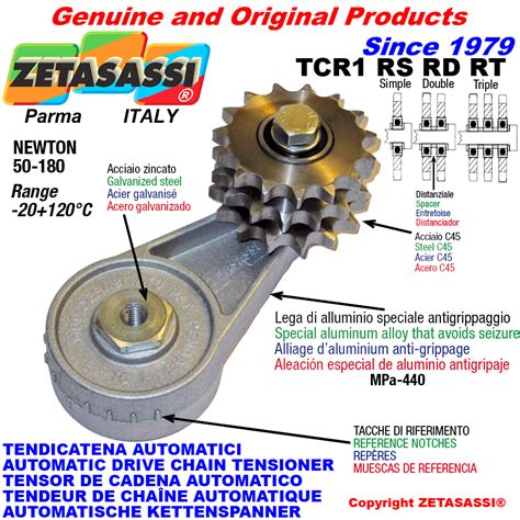 Automatische Dreh Kettenspanner Tcr Mit Kettenr Der Und Kettenrads Tze