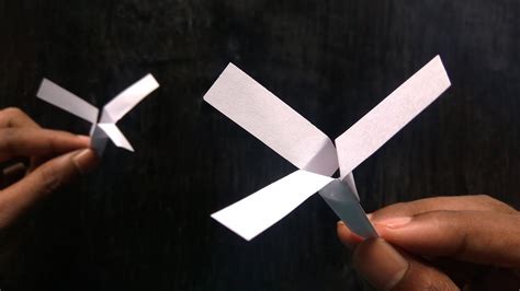 Paper Helicopter How To Make Flying Paper Helicopter That Stays In