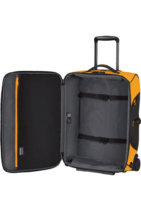 Samsonite Ecodiver Duffle Wheels Cm Yellow Lommers Lederwaren