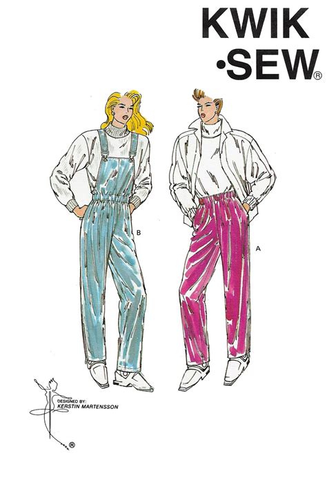 Kwik Sew Sewing Pattern For Misses Pull On Rain And Ski Etsy