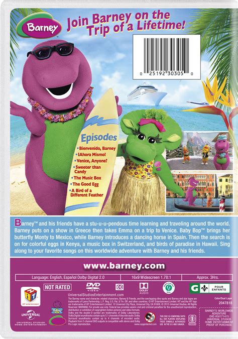 Barney Barneys Worldwide Adventure Movie Page Dvd Blu Ray