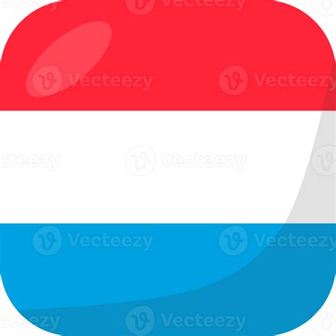 Luxembourg Flag Square 3d Cartoon Style 33854608 Png