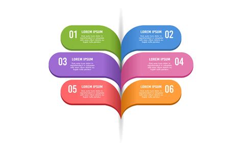 6 steps to Success infographic design template. Vector illustration ...