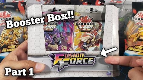 Bakugan Fusion Force Booster Box Opening Part 1 YouTube