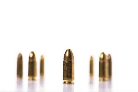 180 Scratched Bullet Isolated On White Isolated Stock Photos Pictures