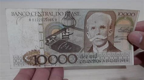 CÉDULA DE 10 MIL CRUZEIROS RUI BARBOSA VALOR ATUALIZADO EM 2021