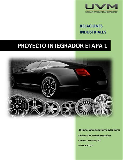 Actividad Proyecto Integrador Etapa Relaciones Industriales