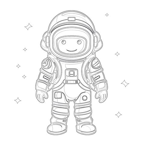 Astronaut Coloring Page Coloring Pages Mimi Panda