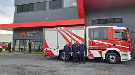 Ankunft LFB-C – Ortsfeuerwehr Hard