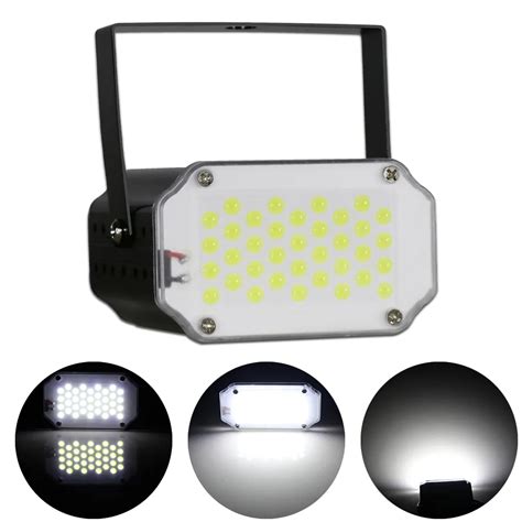 Pcs Led Strobe Light White Color Dj Disco Stage Flash Lamp Mini Par