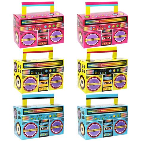 Keymall 80s Party Decorations Novelty Boom Box Centerpiece 80s Theme