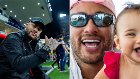 Neymar posa sorridente Mavie e semelhança chama a atenção Muito