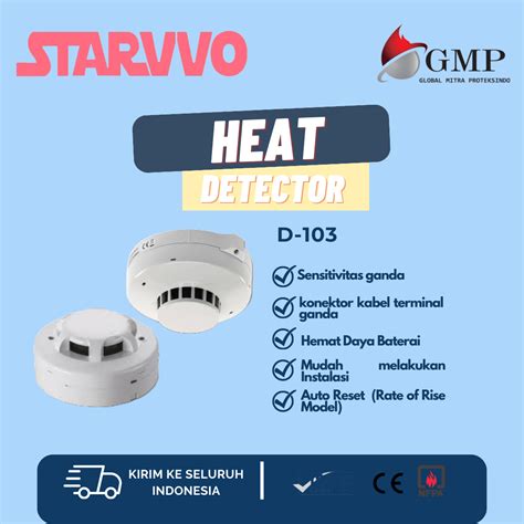 Demco Heat Detector Fire Alarm System Detektor Suhu Canggih Untuk