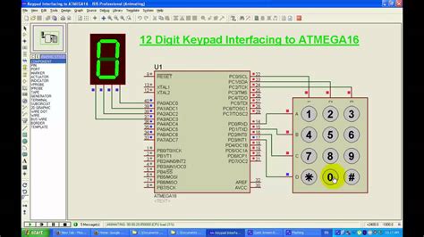 4 3 Keypad Interfacing To Microcontroller YouTube