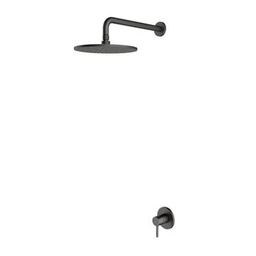 Omnires Y Shower System Single Lever Mixers Brushed Graphite