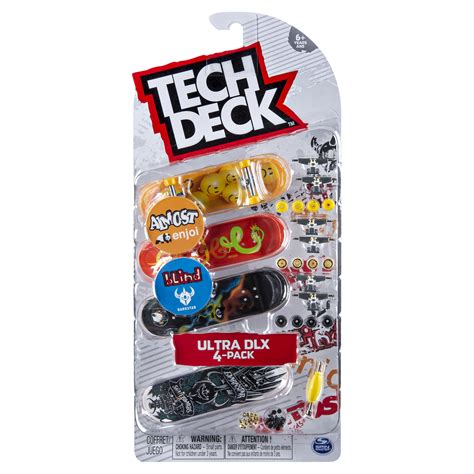 Tech Deck 96mm Fingerboards Ultra Dlx 4 Pack Almostenjoiblinddarkstar