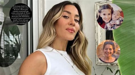 Jimena Barón reveló la inesperada reacción de su hermana al enterarse