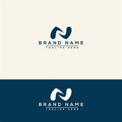 N Logo Design Vorlage Vektorgrafik Branding Element Premium Vektor