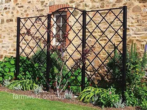 Metal Garden Wall Trellis Panels Garden Design Ideas