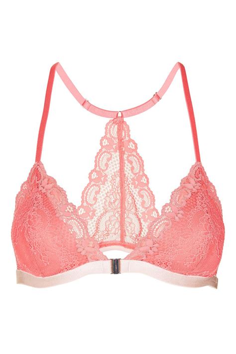 Pretty Lace Padded Triangle Bra Lacy Bra Triangle Bra Topshop Outfit