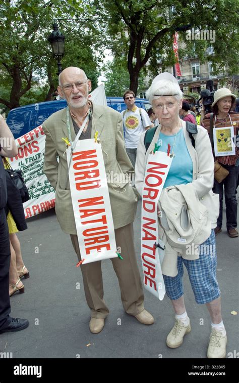 Paris France Anti Nuclear Power Demonstration By Several Environmental