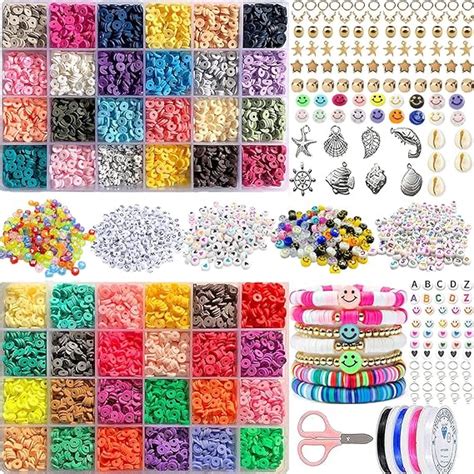 48 Couleurs Argile Perles Pour Bijoux Fabrication Bricolage Kit Perles