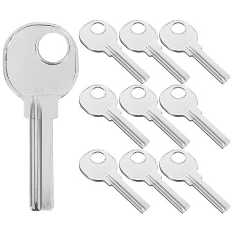 10pcs Right Key Blanks House Door Key Blanks Key Making Craft Supplies