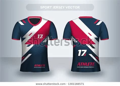 Football Jersey Design Template Corporate Design Stock Vector Royalty