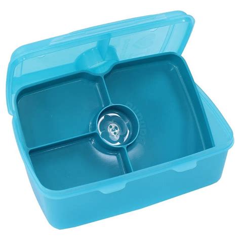 Banana Divided Lunch Box - 2L - Turquoise| Buy Stationery Online