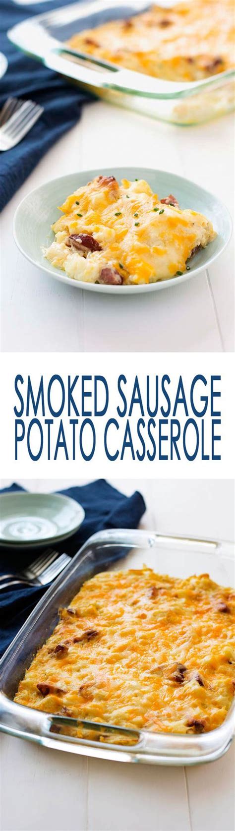 Savory Smoked Sausage Potato Casserole