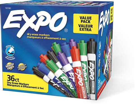 Expo Dry Erase Markers Whiteboard Markers With Low Odour Ink Chisel