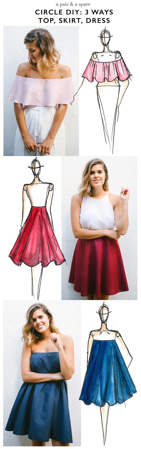 Make This Diy Circle Skirt Top And Dress Using The Same Easy Method