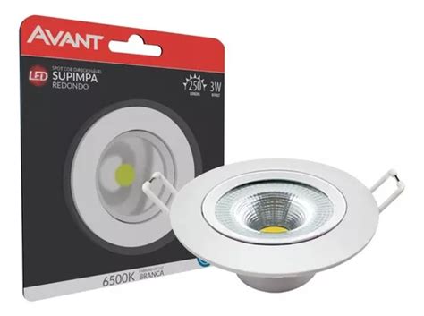 Led Spot Supimpa Redondo W Lumens K Avant Mercadolivre