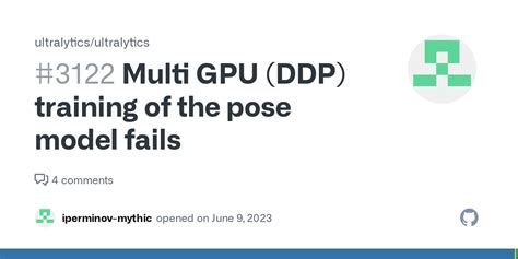 Multi Gpu Ddp Training Of The Pose Model Fails Issue