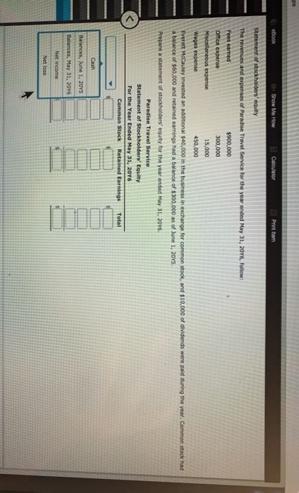 Solved As Ebook Show Me How Calculator Print Item Statement Chegg