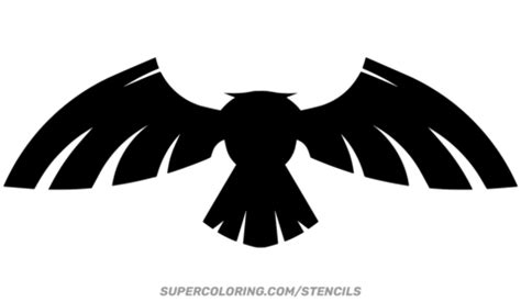 Flying Bird Stencil | Free Printable Papercraft Templates