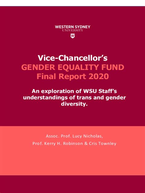 Fillable Online Vc Gender Equity Fund Final Report Wsu Staff Tgddocx Fax Email Print Pdffiller