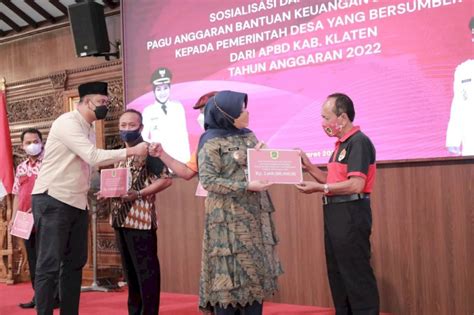 Bupati Klaten Minta Pemerintah Desa Segera Ajukan Pencairan BKK Untuk