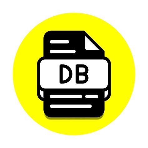 Iconos De Tipo De Archivo Db Base De Datos Archivos De Documento Y