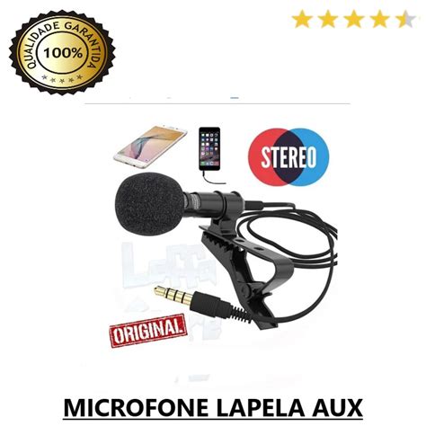 Microfone Lapela Lavalier Profissional Mm P Aux Shopee Brasil